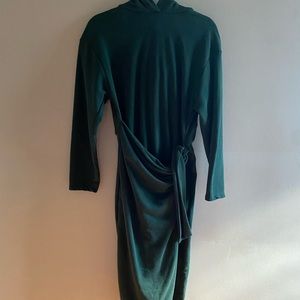 Zara hoodie wrap dress